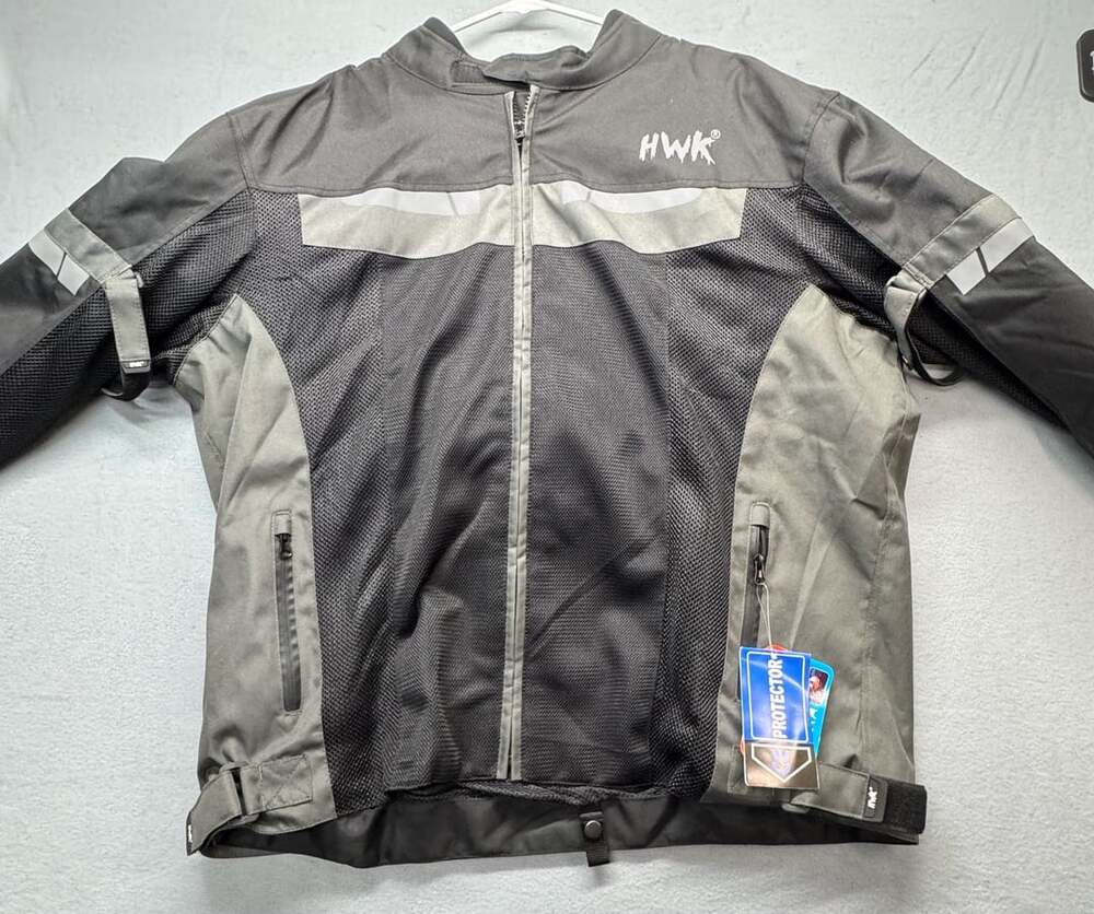 HWK Spyder Motorcycle Jacket Black
